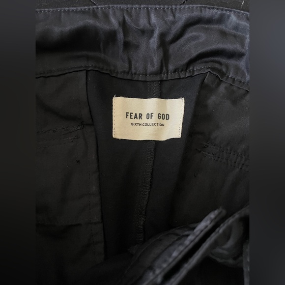 Fear Of God 34W Medium Sixth Collection Nylon Cargo Pants Tags  Cobrax Snap RIRI - Picture 14 of 16